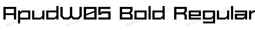 ApudW05 Bold Regular字体转换
